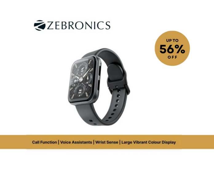 Zebronics Mamba Smart Watch with 1.7-inch AMOLED display